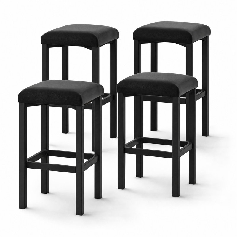 Counter Stool, 4, Black