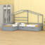 Lit plateforme House avec trois tiroirs de rangement-1314672227