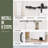 72 Inch Track Barn And Door Hardware Kit,Without Door Panel