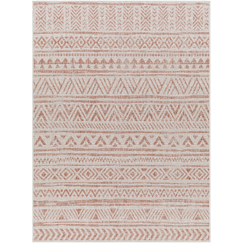 Outdoor Boho Rug Pink/Ivory_EAG2430, Rectangle 200 x 275cm