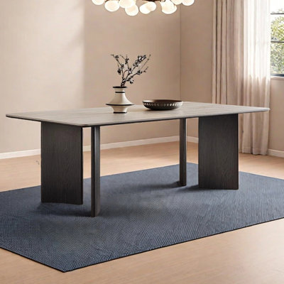 Retro rectangular dining table