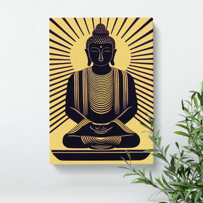 Magnetic Buddha - Wrapped Canvas
