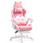 Fauteuil de jeu inclinable ergonomique en cuir de polyuréthane avec repose-pieds Cat Ears