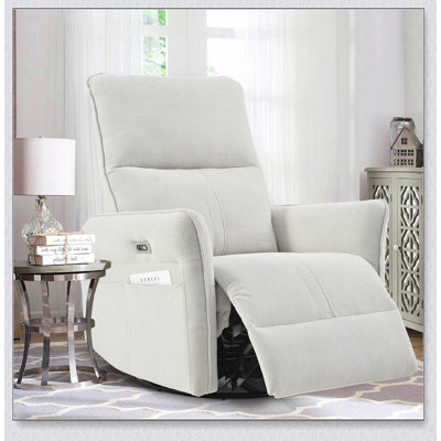 270° Power Swivel Rocker Recliner Chair For Adults, Electric Small Recliners For Small Spaces, Single Sofa Recliner