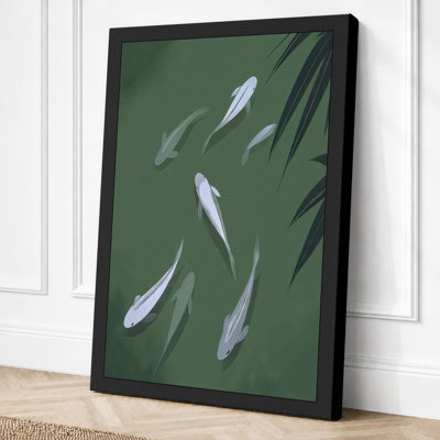 Fish In Dark Waters Japandi - Print