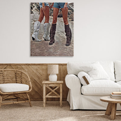 Toile Rodeo Girls Friendship, conception de Jesse Keith