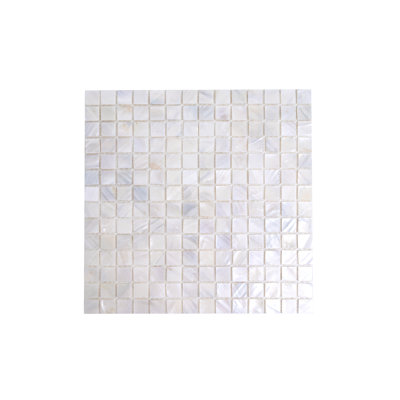 Mother of Pearl 0.8" x 0.8" Seashell Grid Mosaic Tile