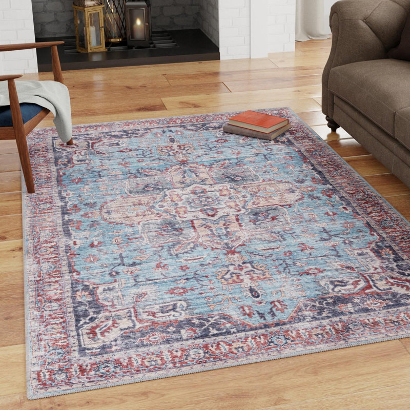 Heffington Oriental Indoor Rug, Rectangle 4'1" x 6'1"