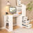 Modern White Computer Desk With 3 Drawers And Easy Surface 41 Charging Socket Ample Storage