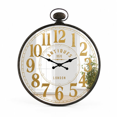 Burnell Metal Analog Wall Clock