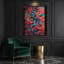 «Abstract Florals 77», art mural sur toile brune-269539097