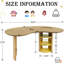 Bureau demi-lune en fer à cheval pour jouer et apprendre avec rangement