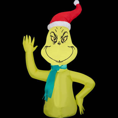 The Grinch Car Buddy 3.5ft Christmas Airblown Inflatable Light Up