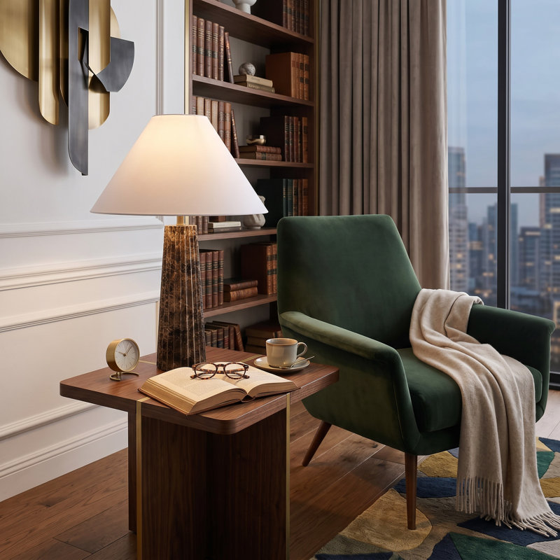Tashalyn Marble Table Lamp