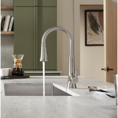 Tone™ Touchless Pull-Down Kitchen Sink Faucet with Voice Activation and Three-Function Sprayhead