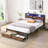 Black Brown King Bed-1528109326
