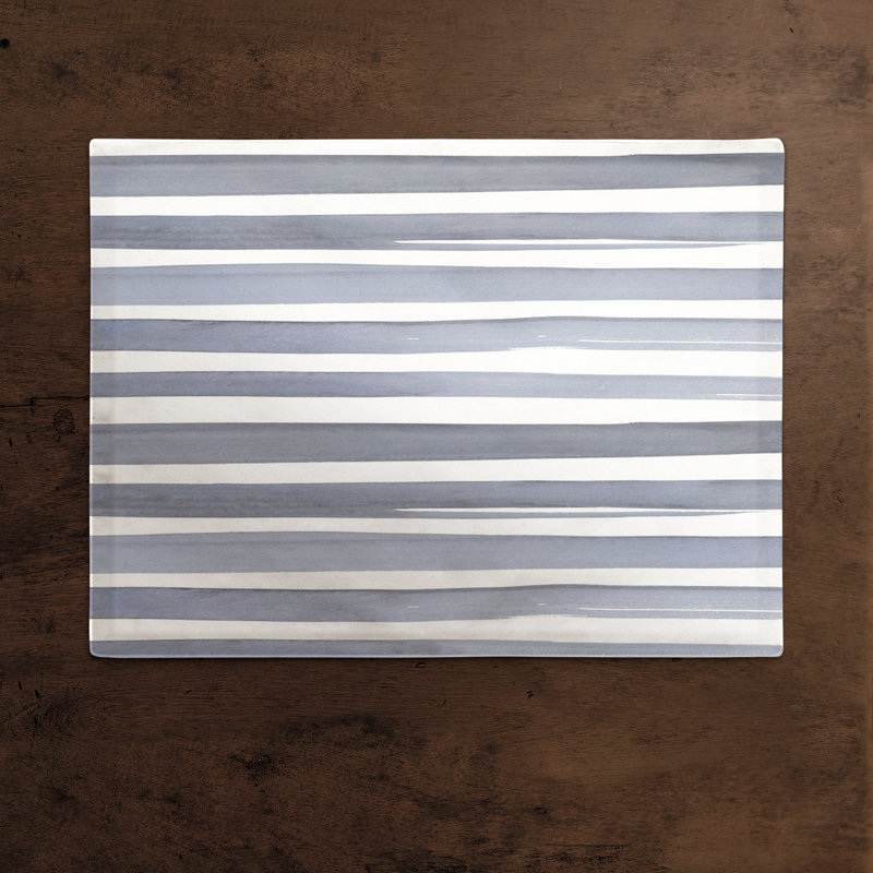 Napperon Annese, Bleu / blanc