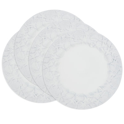 Ensemble de 4 assiettes décoratives Sea Shell