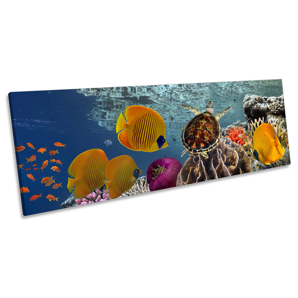 Tropical Fish Coral Marine - Wrapped Canvas Panoramic Art Prints