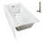 Streamline 60 in. x 32 in. Acrylic Left-Hand Drain Alcove Bathtub in Glossy White With External Drain-101699625