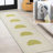 Ashaunti Minimalist Geometric Machine-Washable Cream/Moss Rug-430939810