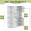 Armoire de rangement modulaire 75 "avec vestibule et 4 crochets pour le salon et le couloir-1661506800