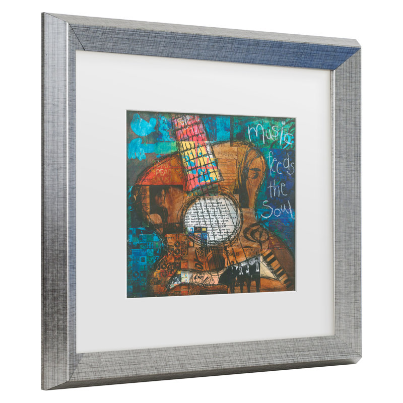 Art encadré par Jennifer Mccully, Argent, H 19,5 po x l 19,5 po x P 0,75 po