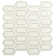 Bianco Dolomite Pavilion Picket 12 in x 12 in. Polished Marble Mesh-Mounted Mosaic Tile