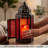 Moroccan Candle Lantern Decorative Candle Holder Lamp for Table or Hanging, Ramadan Decorations, Weddings, Indoor Home Decor, Outdoor Patio or Porch (Set of 2)-656086467-656086479