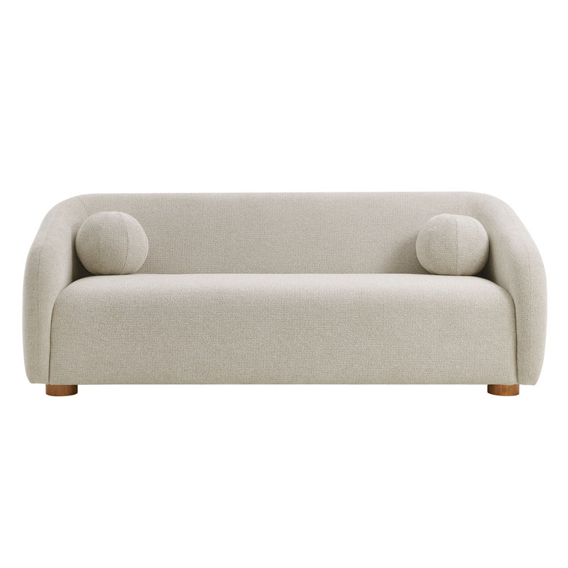 Canapé en chenille en tissu 85 po Holland, Gris colombe