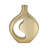 Mercer41 17" Adair Champagne Metal Vase-1252567441
