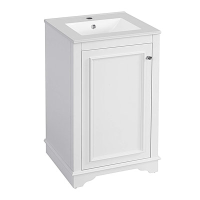 20" Bathroom Vanity with Ceramic Sink, Bathroom Cabinet with Door