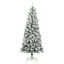 Artificial Hinged Christmas Tree Green and white-493713322