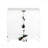2-Drawer Bedroom Nightstand, Pearlized White with LED Lights