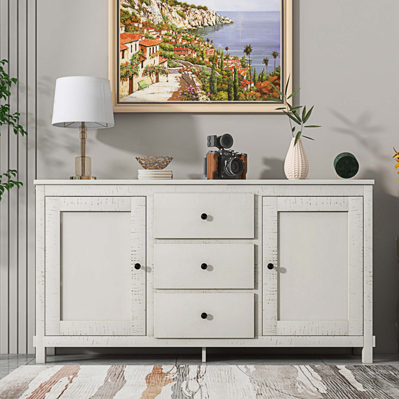 Console Bedalia, Blanc antique