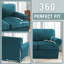 Housse pour fauteuil en velours avec coussin en T et housse de canapé 1 T pour le salon Lavable à la machine-970666656-970275806