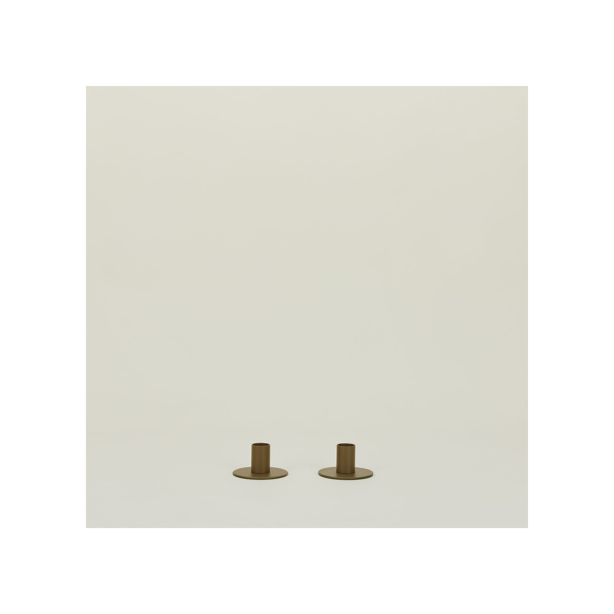 Essential 1.5'' H Stainless Steel Tabletop Candlestick, Olive