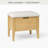 Mini Oslo Bench with drawer, American oak wood