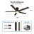 52" Smart Ceiling Fan with Light-88561897-88561901