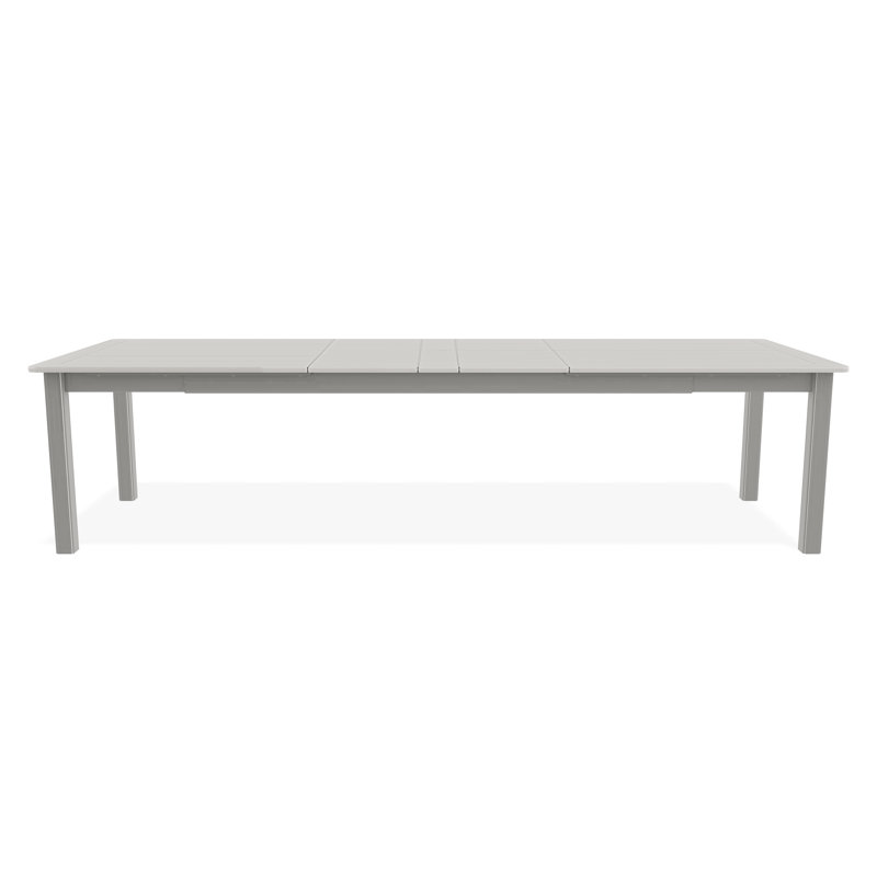 Outdoor Rectangular Dining Table, Brown/Snow
