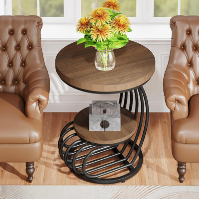 Table d'appoint Ondray, table de bout, table d'appoint, table d'appoint de salon, avec rangement