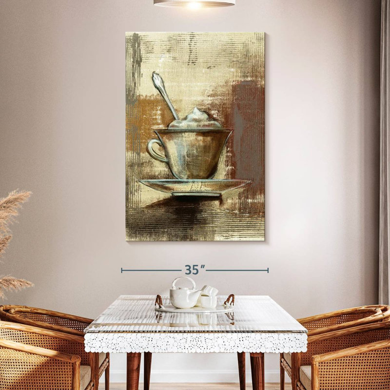 Yarlin Cafe Classico III Neutral, 51" H x 34" W