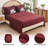 7 Piece Floral Comforter Set Soft Microfiber Bedding Set with Sheets for All Seasons-122608037-122608044