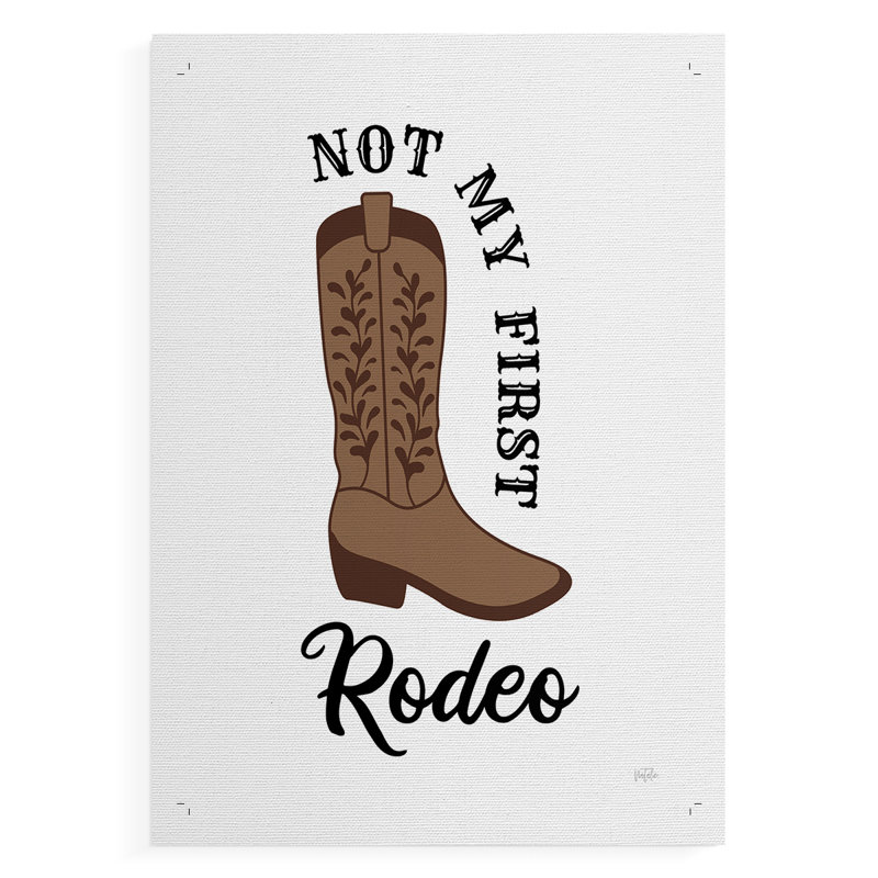 Not My First Rodeo - Impression sur toile seulement - NON-CADRE, H 36 po x l 24 po