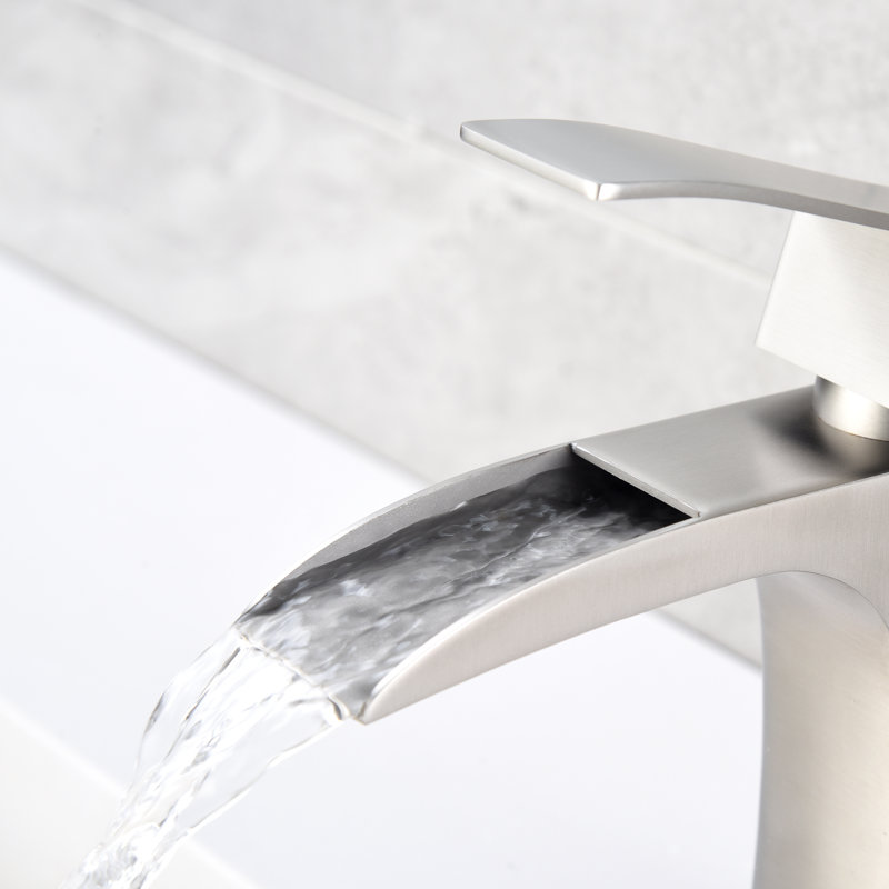 Robinet de salle de bain Sumerain, Nickel brossé