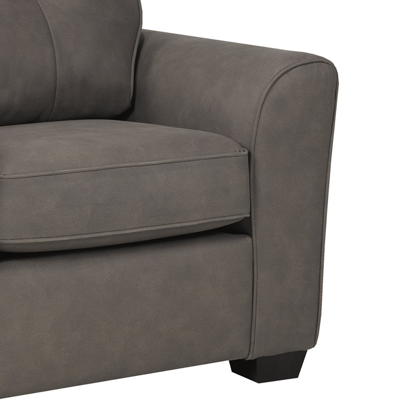 Upholstered Armchair, Slate Polyester