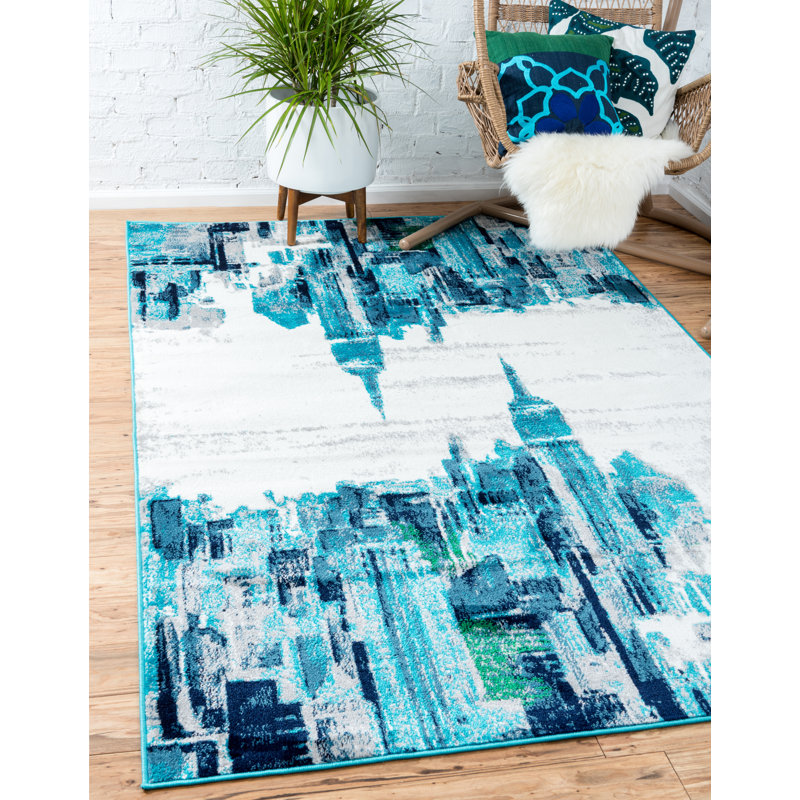 Sidney Abstract Indoor Rug, Rectangle 8' x 10'