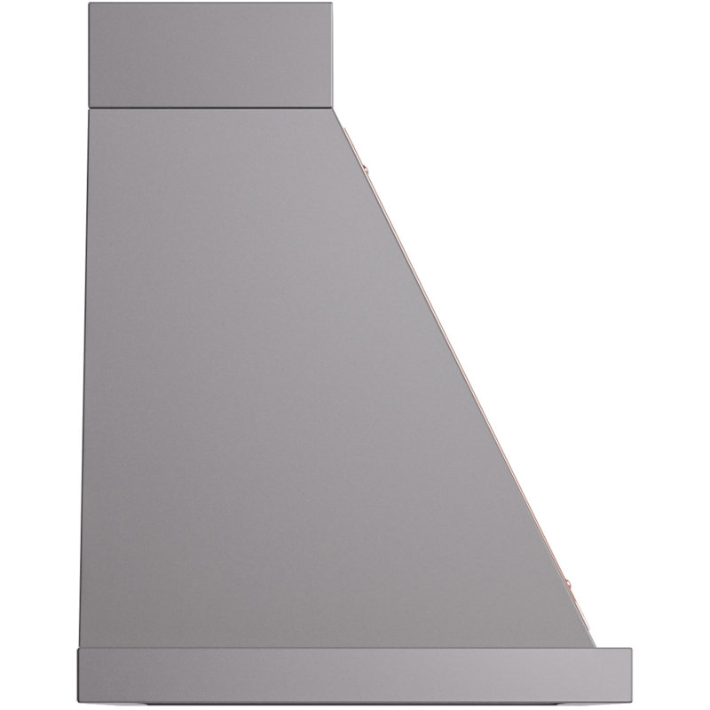 Hotte de cuisine murale ILble Nostalgie II Series Noblesse 36 pouces (graphite mat, garniture cuivre), Graphite mat / cuivre