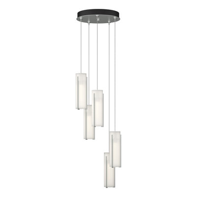Luminaire suspendu cylindrique à 5 lumières Exos