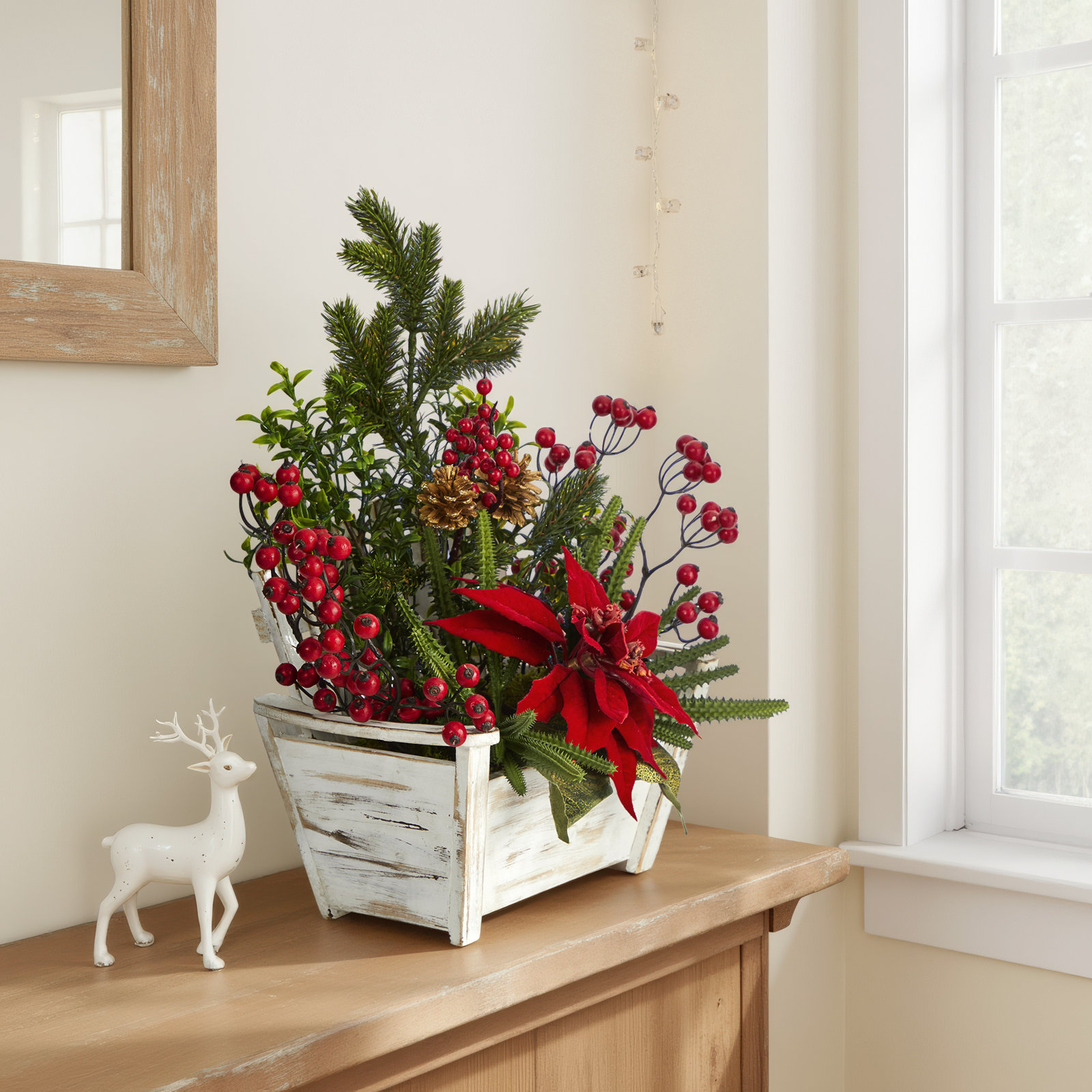 Mixed Floral Arrangements and Centerpieces in Planter